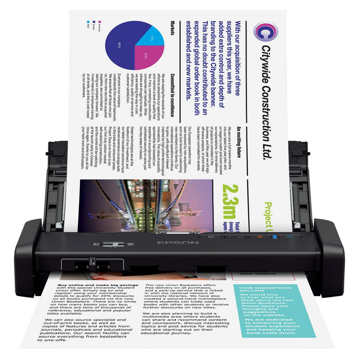 Máy quét tài liệu xách tay EPSON WorkForce DS310