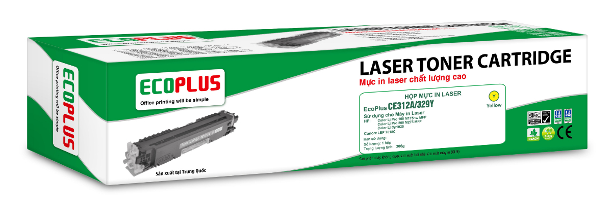Mực in laser màu vàng EcoPlus CE312A/329Y