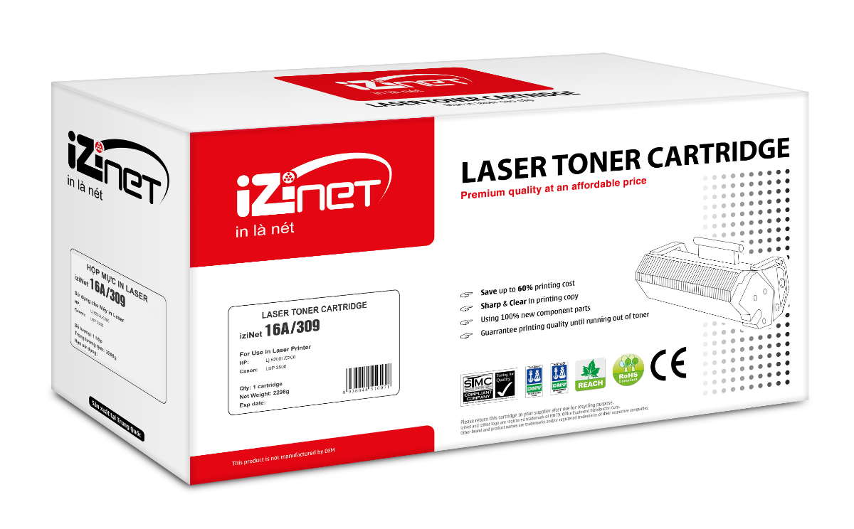Mực in laser iziNet 16A/309